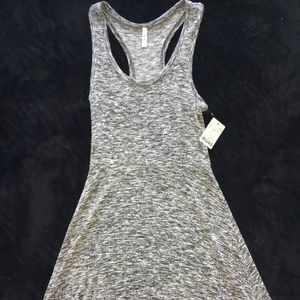 Mudd Textured Gray Skater Dress